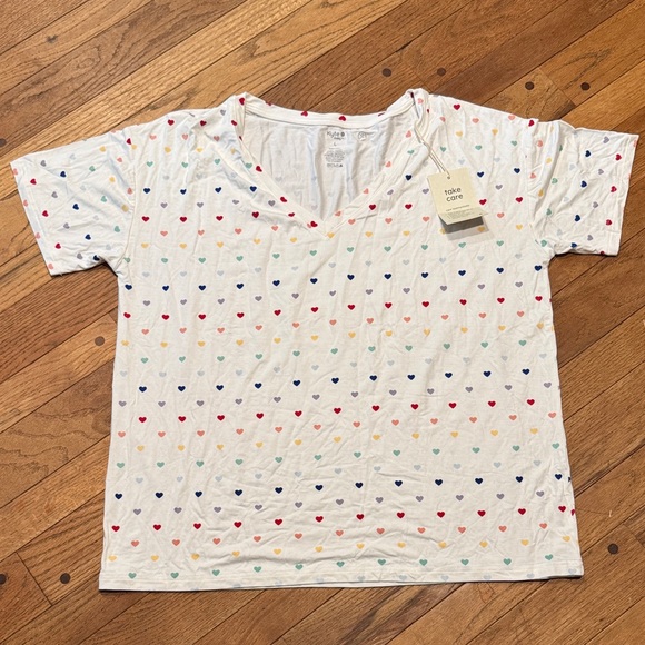 Kyte BABY Tops - Kyte BABY Rainbow Heart Short Sleeve Tee